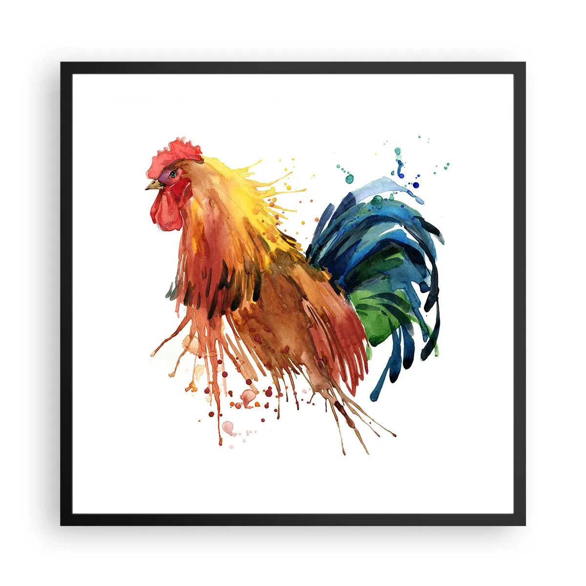 Affiche dans un cadre noir - Poster - Robe royale, fierté royale - 60x60 cm