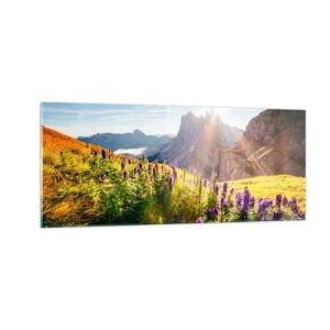 Impression sur verre - Image sur verre - La vie secrète des herbes - 100x40 cm