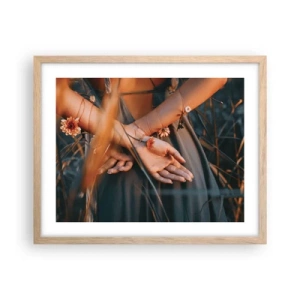 Affiche dans un chêne clair - Poster - Liée à la nature - 50x40 cm