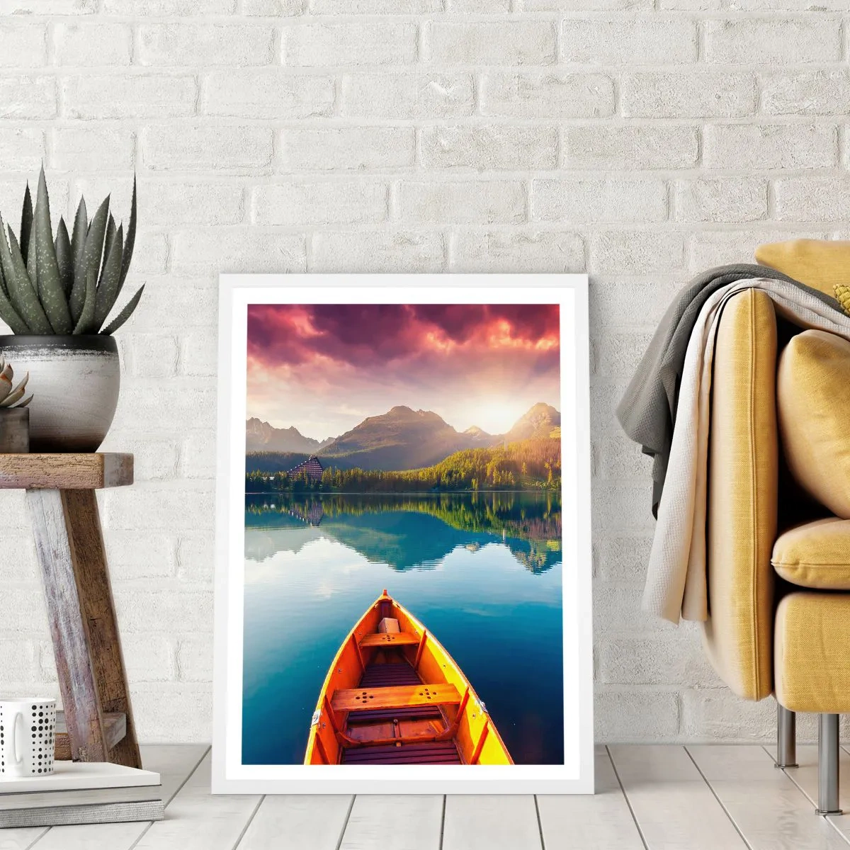 Affiche dans un cadre blanc - Poster - Rien contre nature - 50x70 cm
