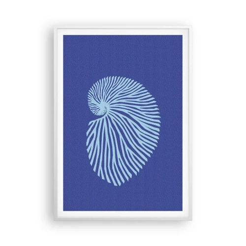 Affiche dans un cadre blanc - Poster - La naissance de la coquille - 70x100 cm