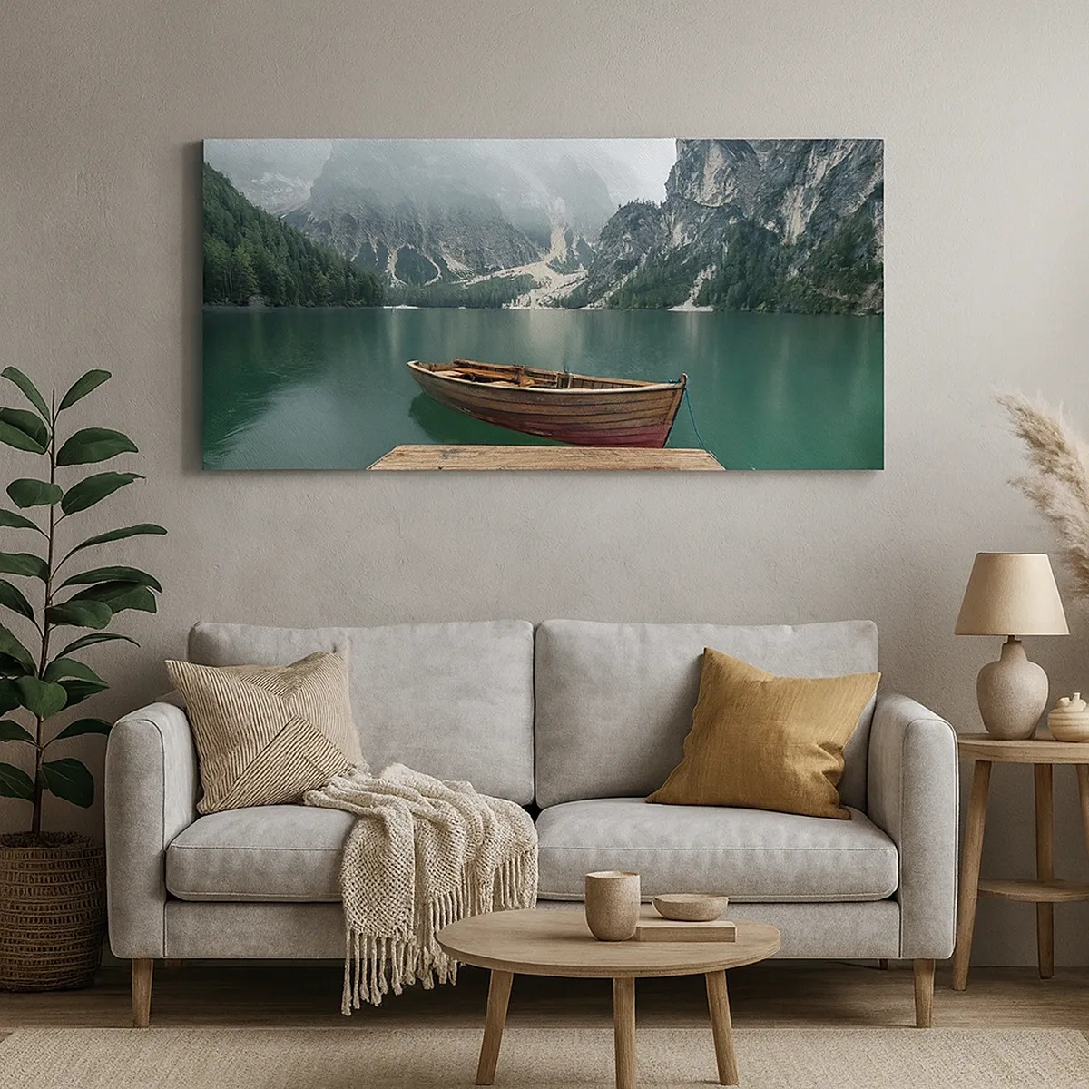 Impression sur toile - Image sur toile - Faire face à la fierté des rochers - 30x30 cm