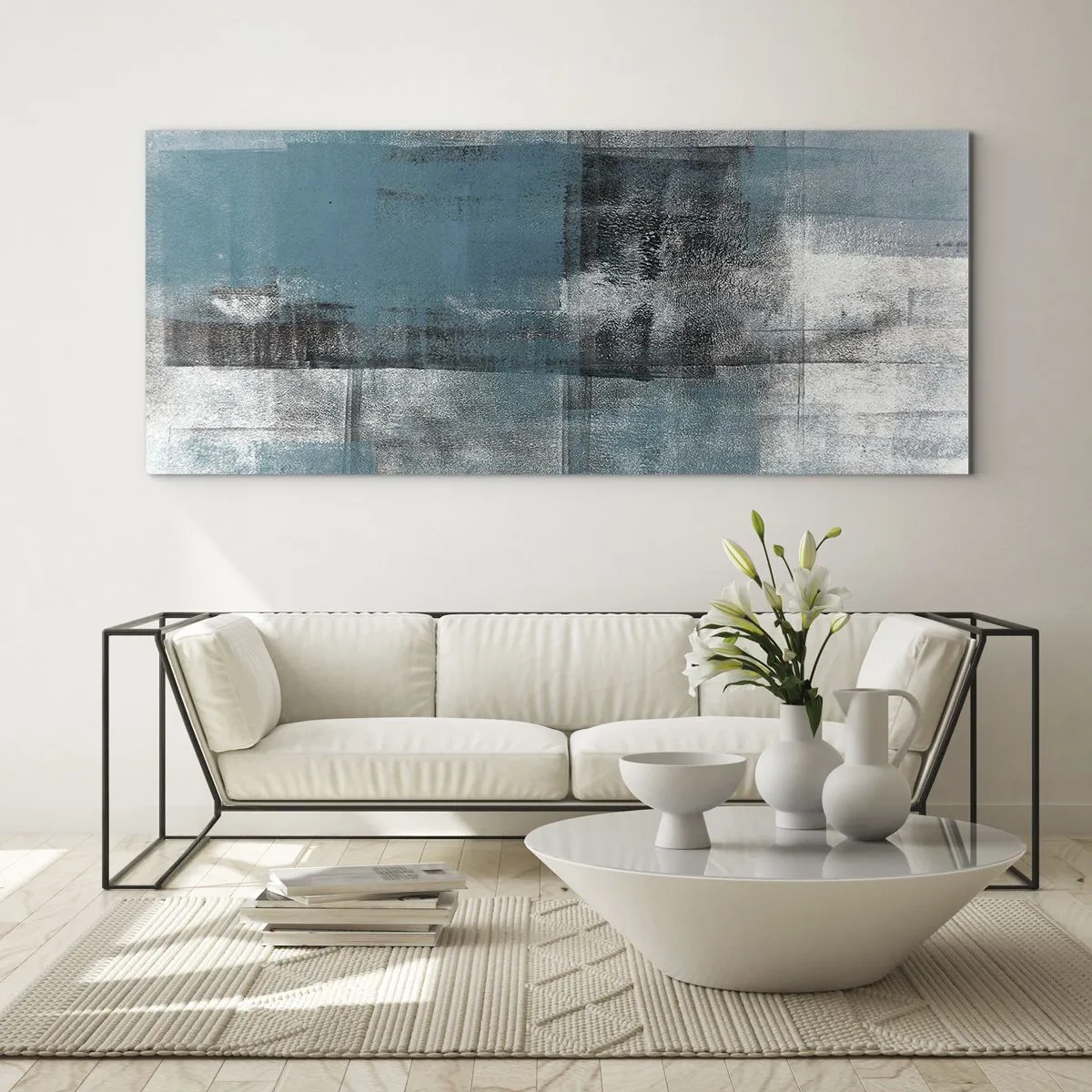 Impression sur verre - Image sur verre - Eau et air - 90x30 cm