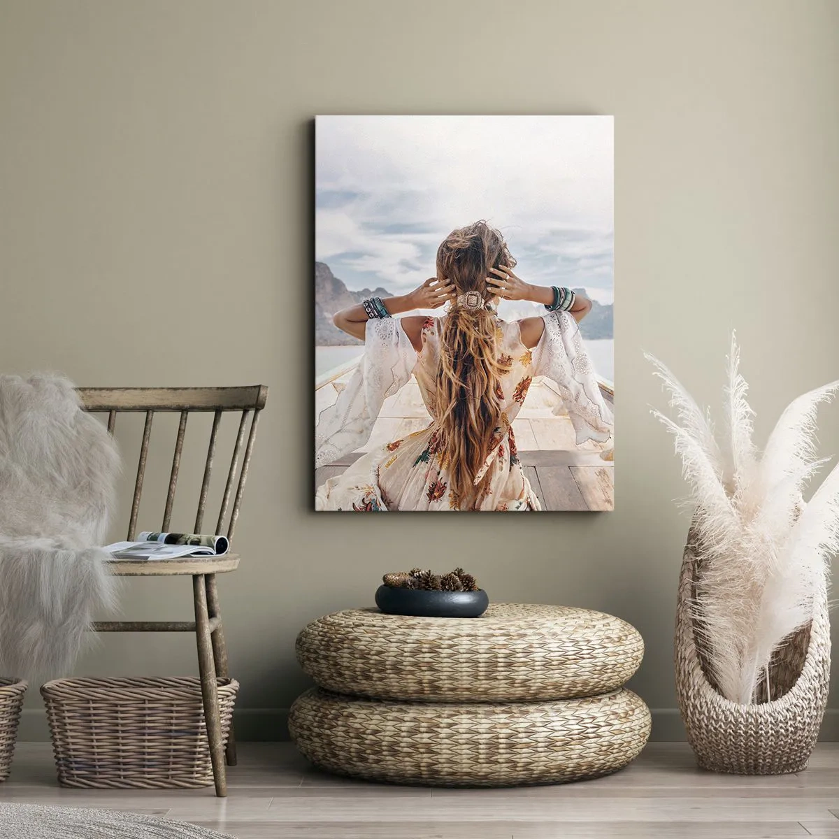 Impression sur toile - Image sur toile - En route vers le bonheur - 65x120 cm