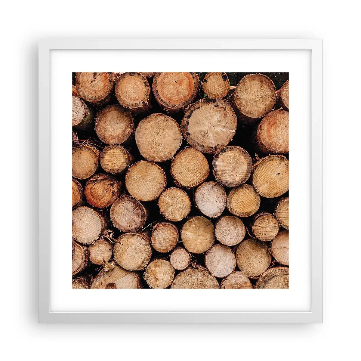 Affiche dans un cadre blanc - Poster - Nouveau commencement - 40x40 cm