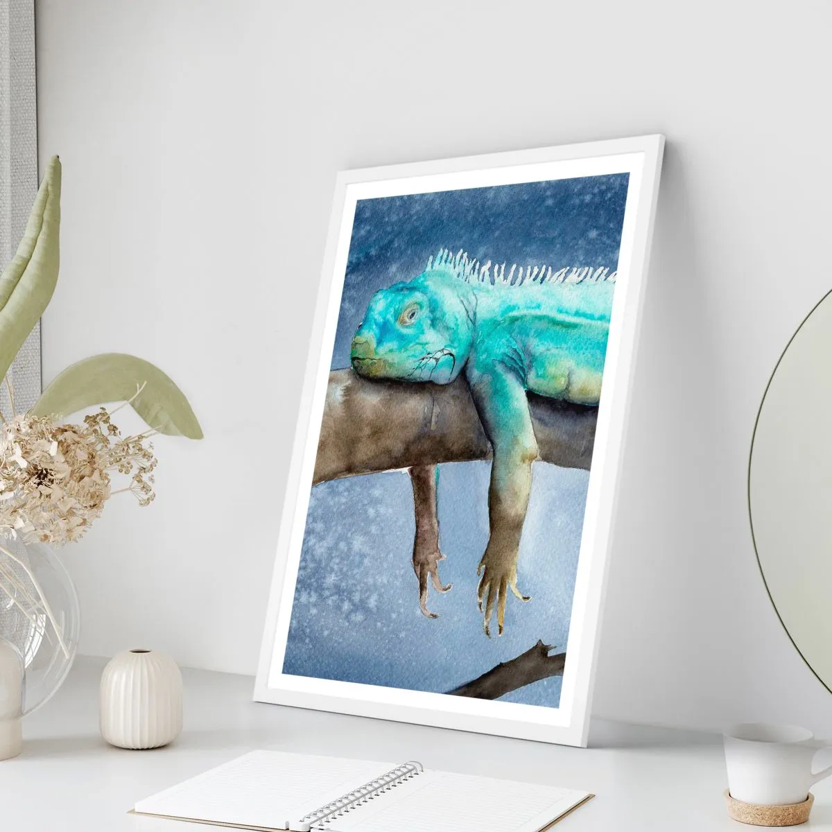 Affiche dans un cadre blanc - Poster - Tout va bien! - 30x40 cm