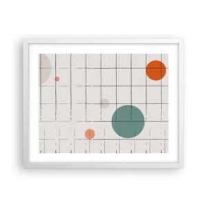 Affiche dans un cadre blanc - Poster - Piégé. Nous ou eux ? - 50x40 cm