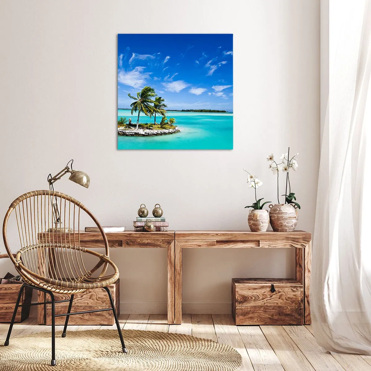 Impression sur toile - Image sur toile - Paradis sur Terre - 50x50 cm