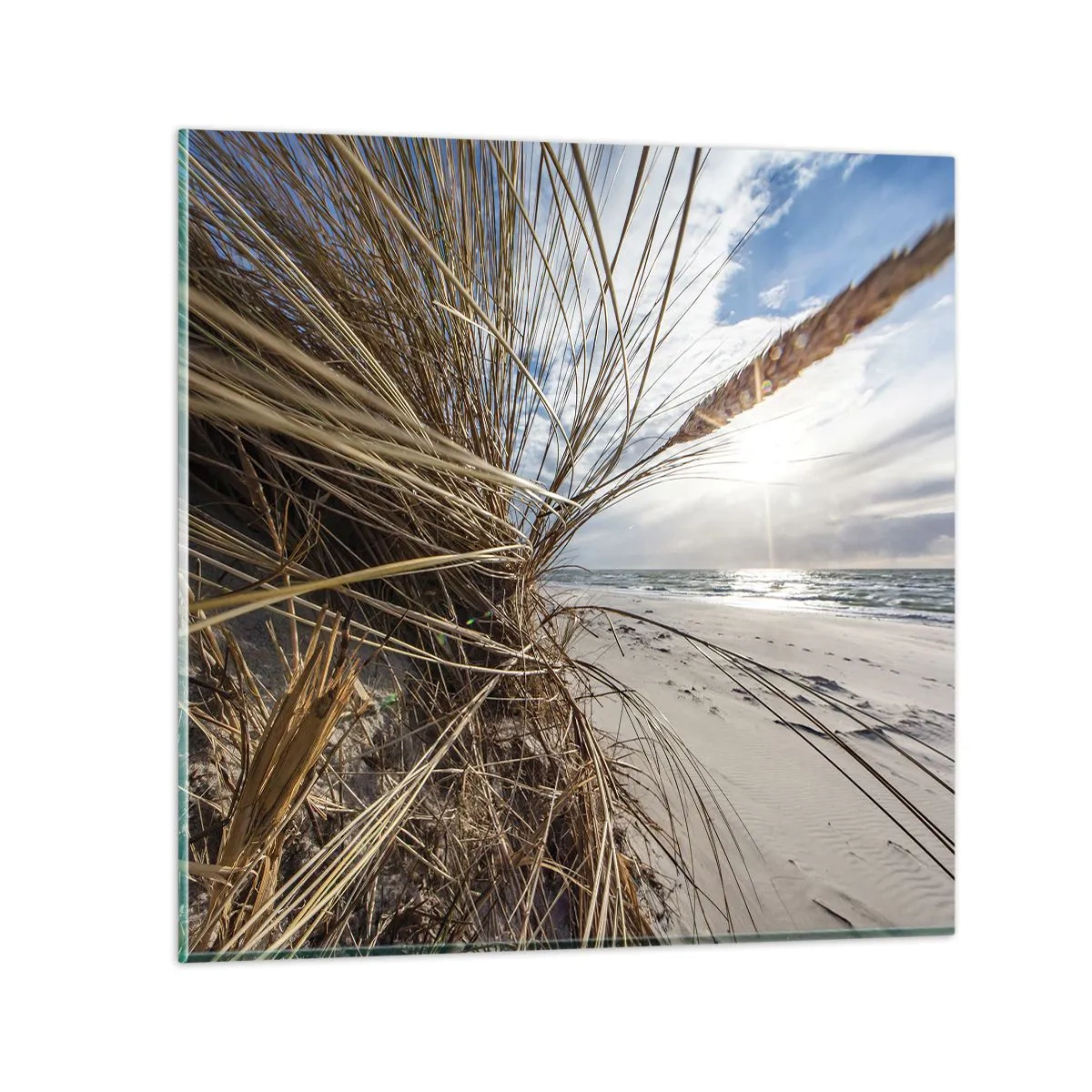 Impression sur verre - Image sur verre - Rencontre des éléments - 40x40 cm