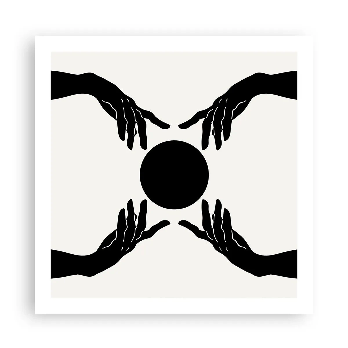 Affiche - Poster - Signe secret - 60x60 cm