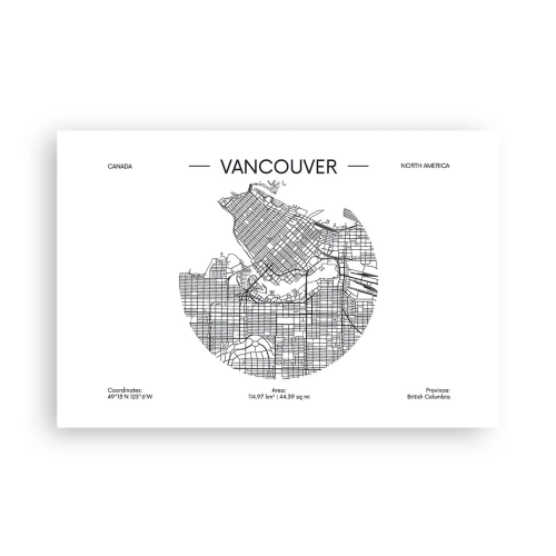 Affiche - Poster - Anatomie de Vancouver - 91x61 cm