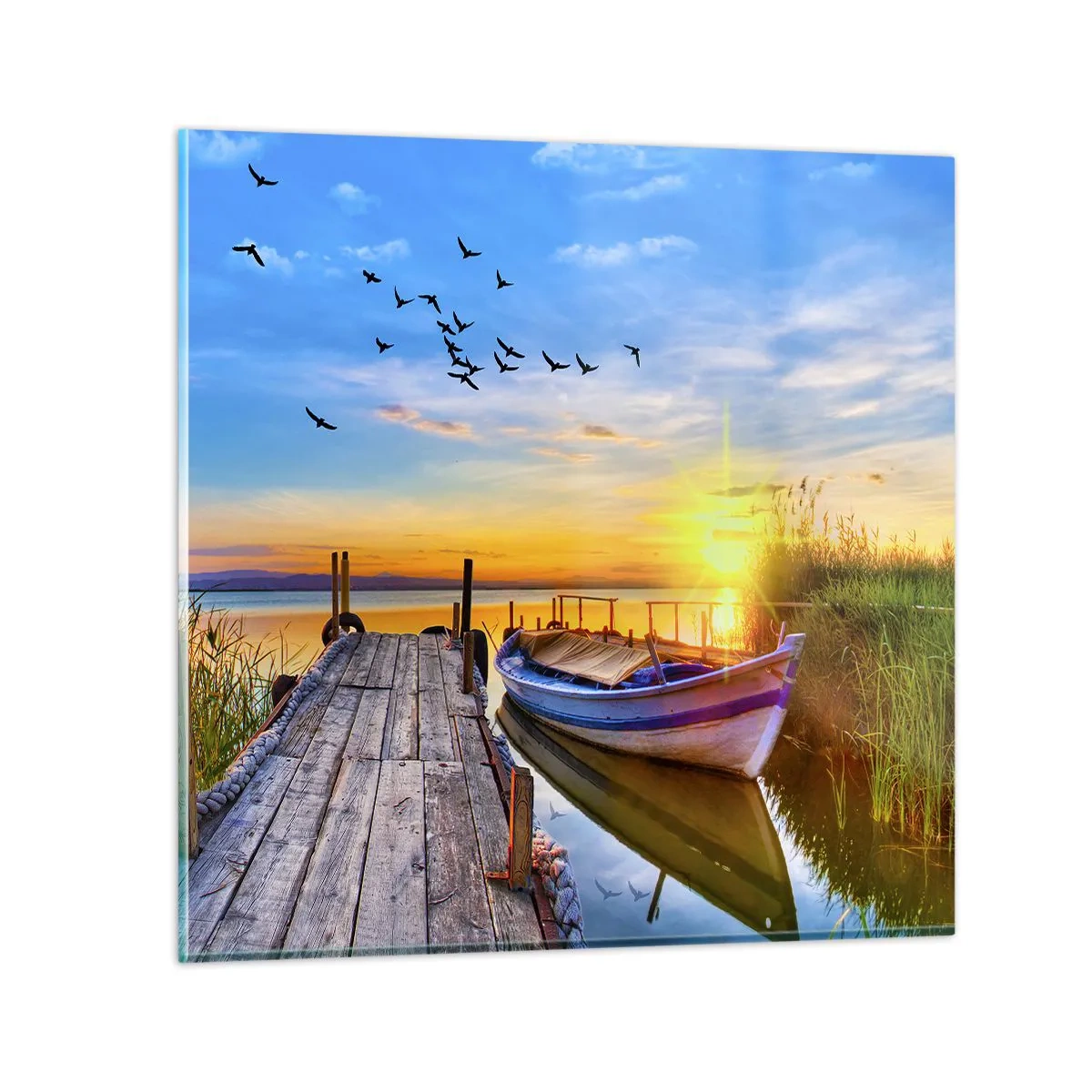 Impression sur verre - Image sur verre - Au revoir, à demain - 60x60 cm