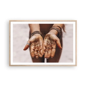 Affiche dans un chêne clair - Poster - Un don pour vous - 91x61 cm