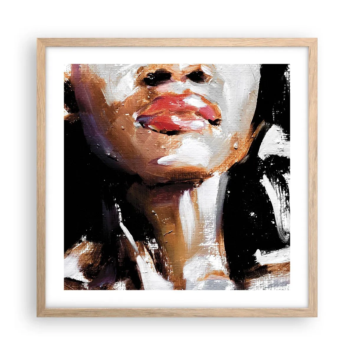 Affiche dans un chêne clair - Poster - Fierté sans préjugés - 50x50 cm