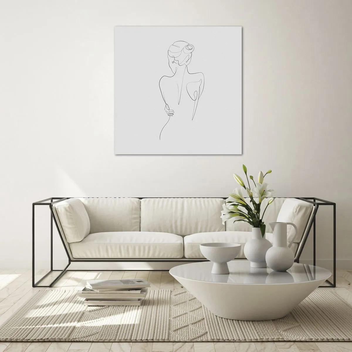 Impression sur verre - Image sur verre - Musique corporelle - 40x40 cm