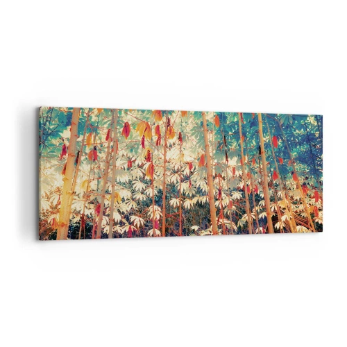Impression sur toile - Image sur toile - La vie secrète des feuilles - 100x40 cm