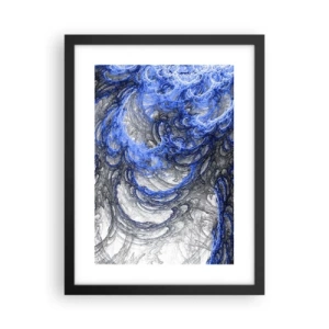 Affiche dans un cadre noir - Poster - La naissance d'une vague - 30x40 cm