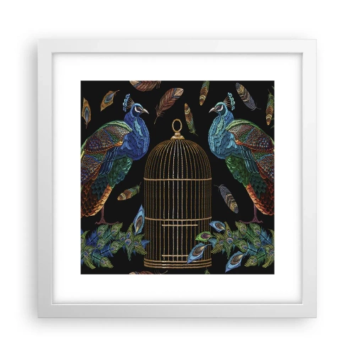 Affiche dans un cadre blanc - Poster - En robes royales - 30x30 cm