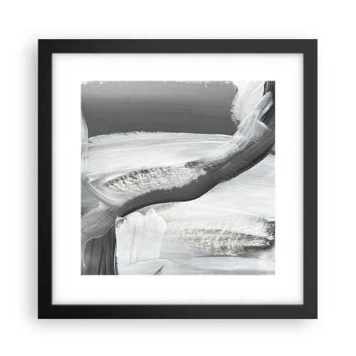 Affiche dans un cadre noir - Poster - Un geste décisif - 30x30 cm