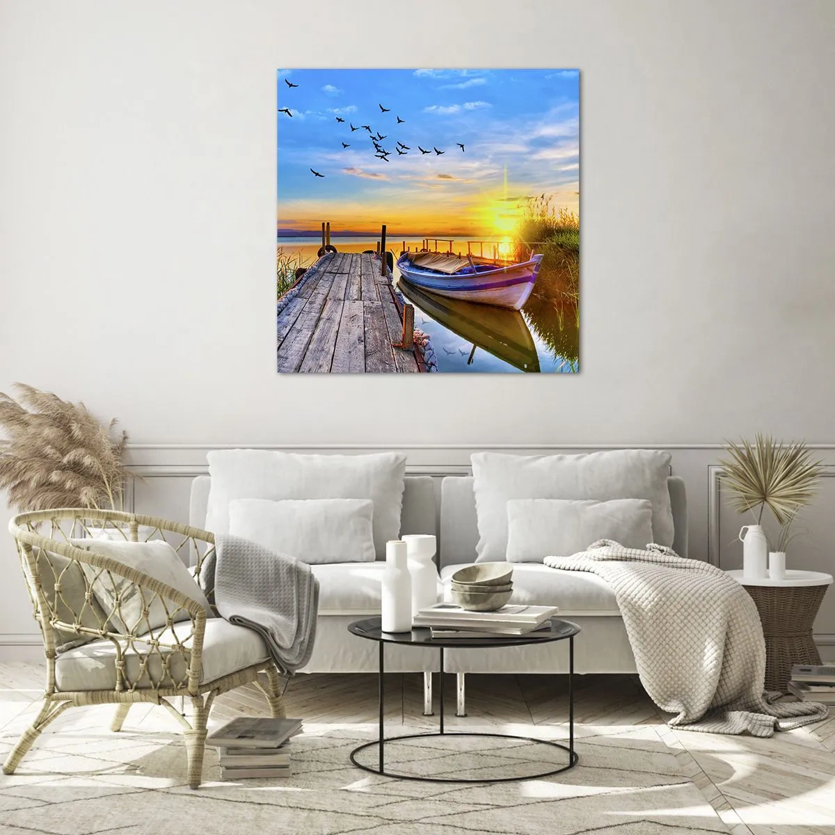 Impression sur verre - Image sur verre - Au revoir, à demain - 70x70 cm