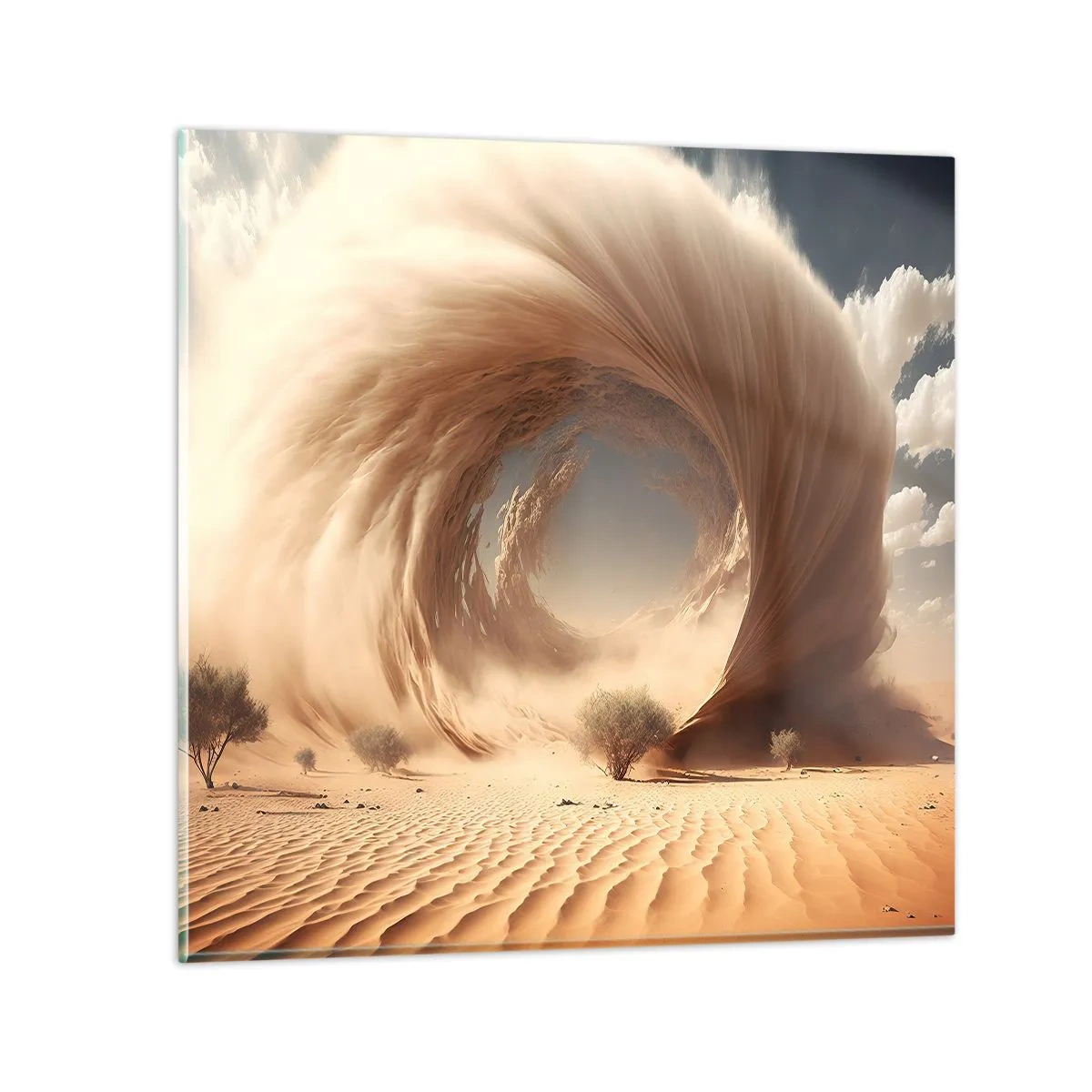 Impression sur verre - Image sur verre - Portail ouvert - 70x70 cm