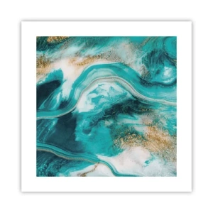 Affiche - Poster - Rivière d'or - 40x40 cm