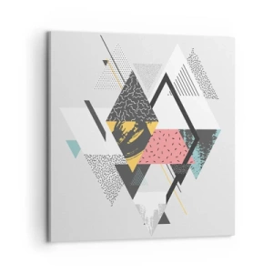 Impression sur toile - Image sur toile - Variation sur triangle et losange - 60x60 cm