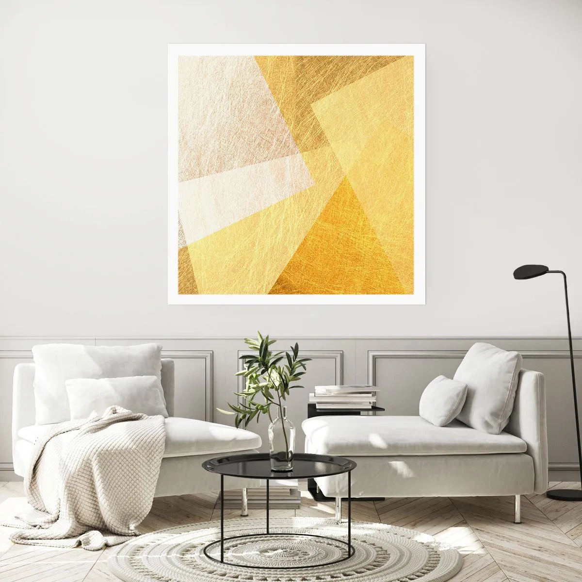 Affiche - Poster - Météo géométrique - 60x60 cm