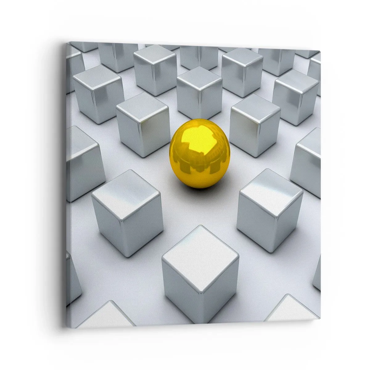 Impression sur toile - Image sur toile - Pourquoi moi? Composition géométrique - 40x40 cm