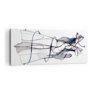 Impression sur toile - Image sur toile - Étude du touché - 100x40 cm