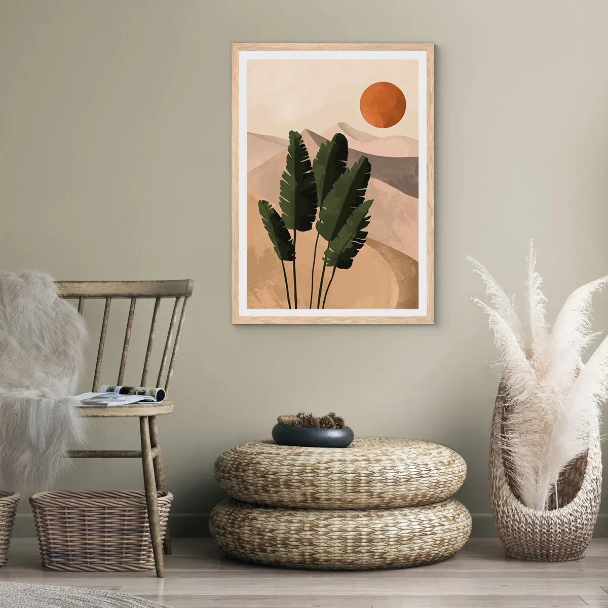 Affiche dans un chêne clair - Poster - Le triomphe de la vie - 70x100 cm