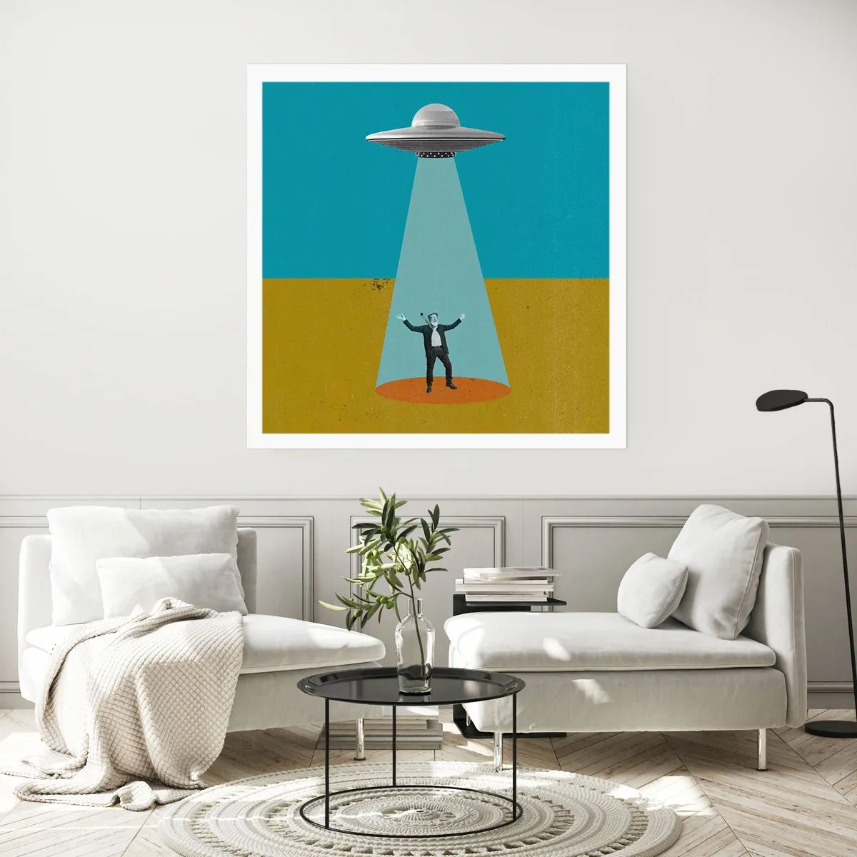 Affiche - Poster - Rencontre proche - 60x60 cm