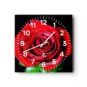 Horloge murale - Pendule murale - C'est ça l'amour - 40x40 cm