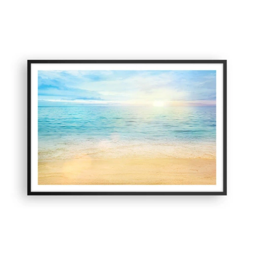 Affiche dans un cadre noir - Poster - Le grand bleu - 91x61 cm