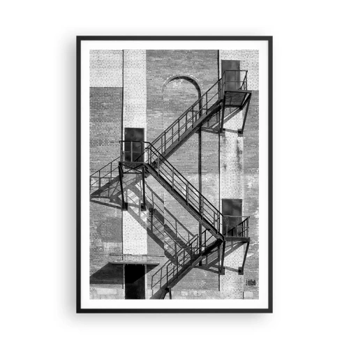 Affiche dans un cadre noir - Poster - Style industriel - 70x100 cm