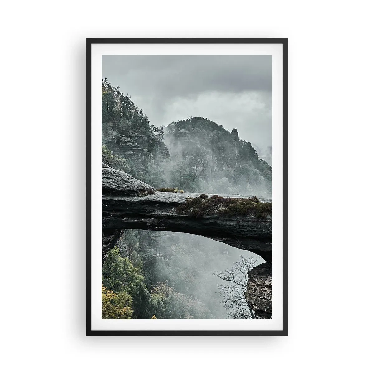 Affiche dans un cadre noir - Poster - L'aventure est sur le point de commencer - 61x91 cm