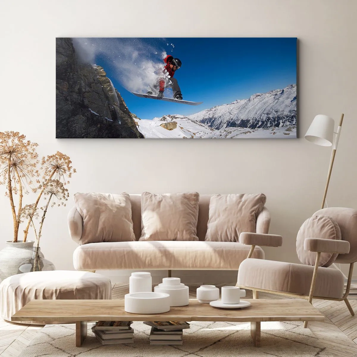 Impression sur toile - Image sur toile - Et tu es devenu une partie de l'espace - 100x40 cm