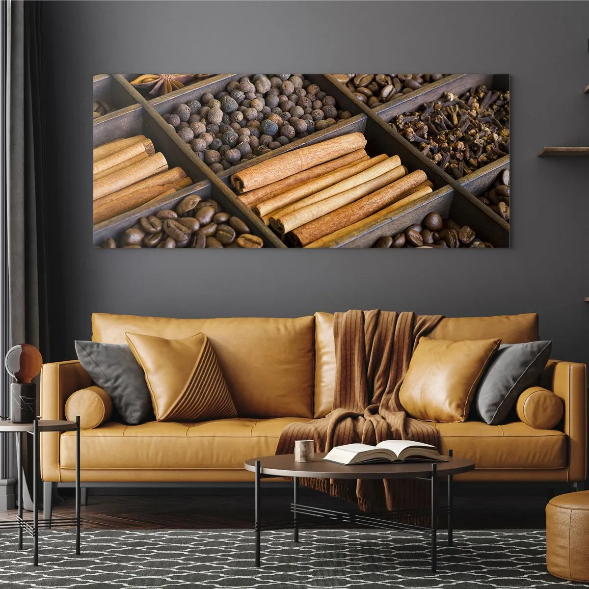 Impression sur verre - Image sur verre - Trésor d'arômes - 90x30 cm