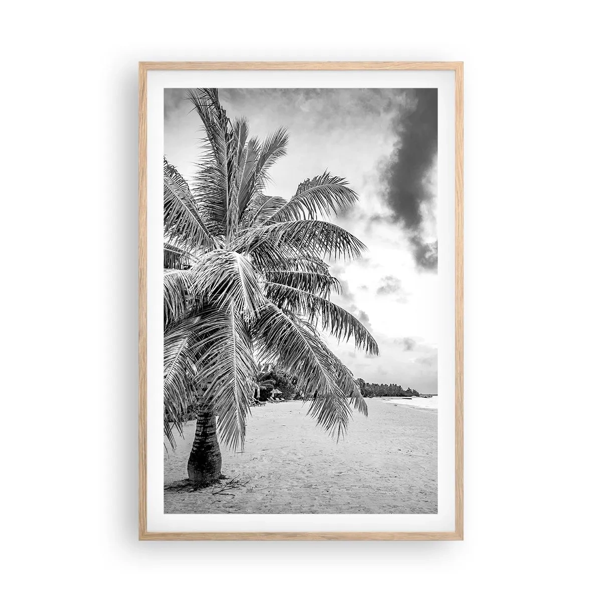 Affiche dans un chêne clair - Poster - Quand tu aspires à la solitude - 61x91 cm