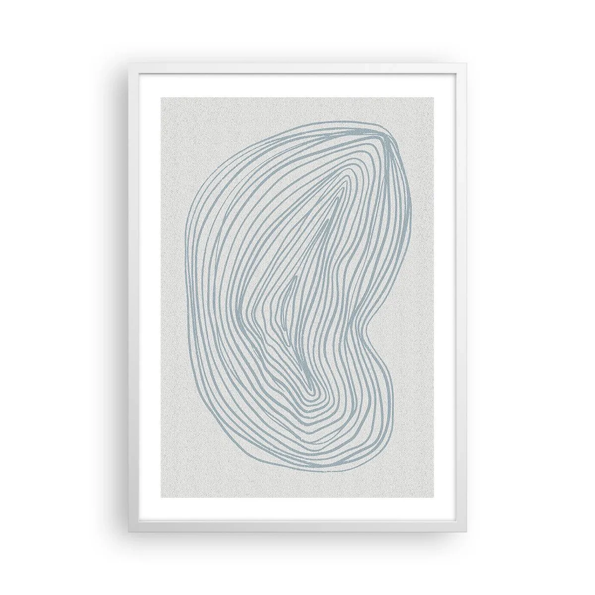 Affiche dans un cadre blanc - Poster - Une goutte de sourire - 50x70 cm