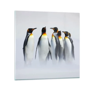 Impression sur verre - Image sur verre - Rencontre en robes de soirée - 70x70 cm