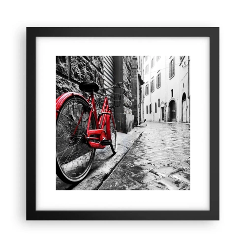 Affiche dans un cadre noir - Poster - La vraie beauté ne vieillit pas - 30x30 cm