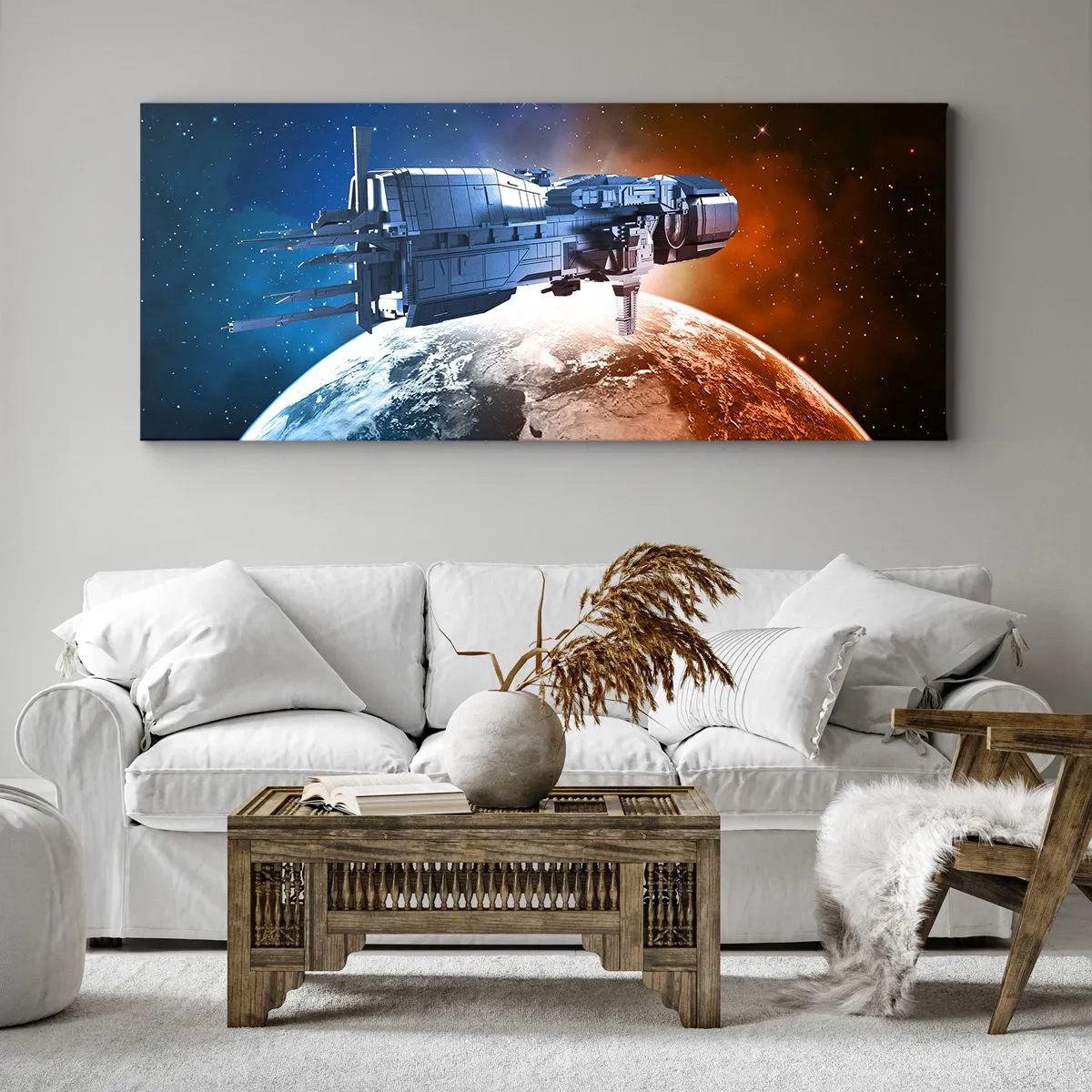 Impression sur toile - Image sur toile - Un observateur attentif - 90x30 cm