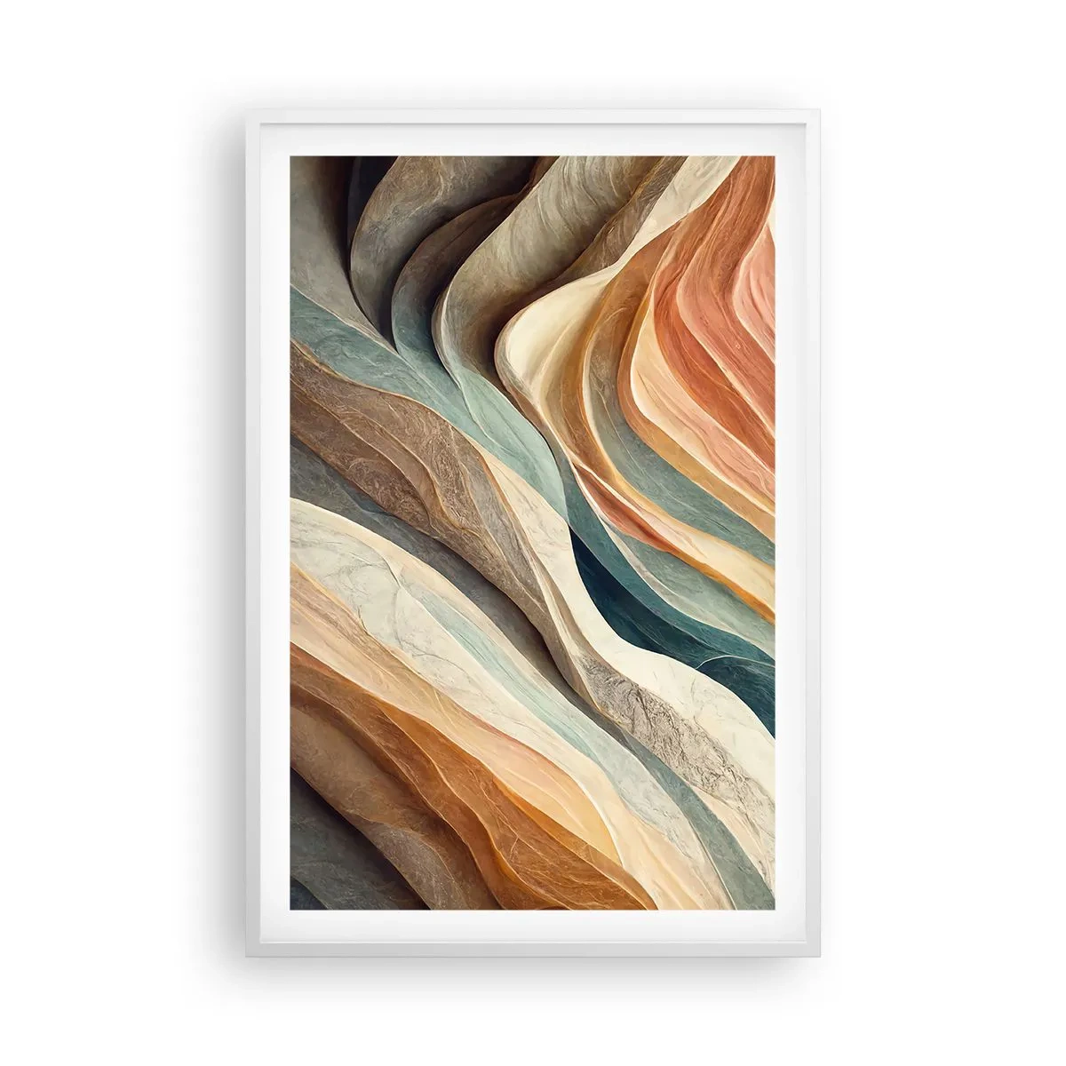 Affiche dans un cadre blanc - Poster - Le moment avant le changement - 61x91 cm