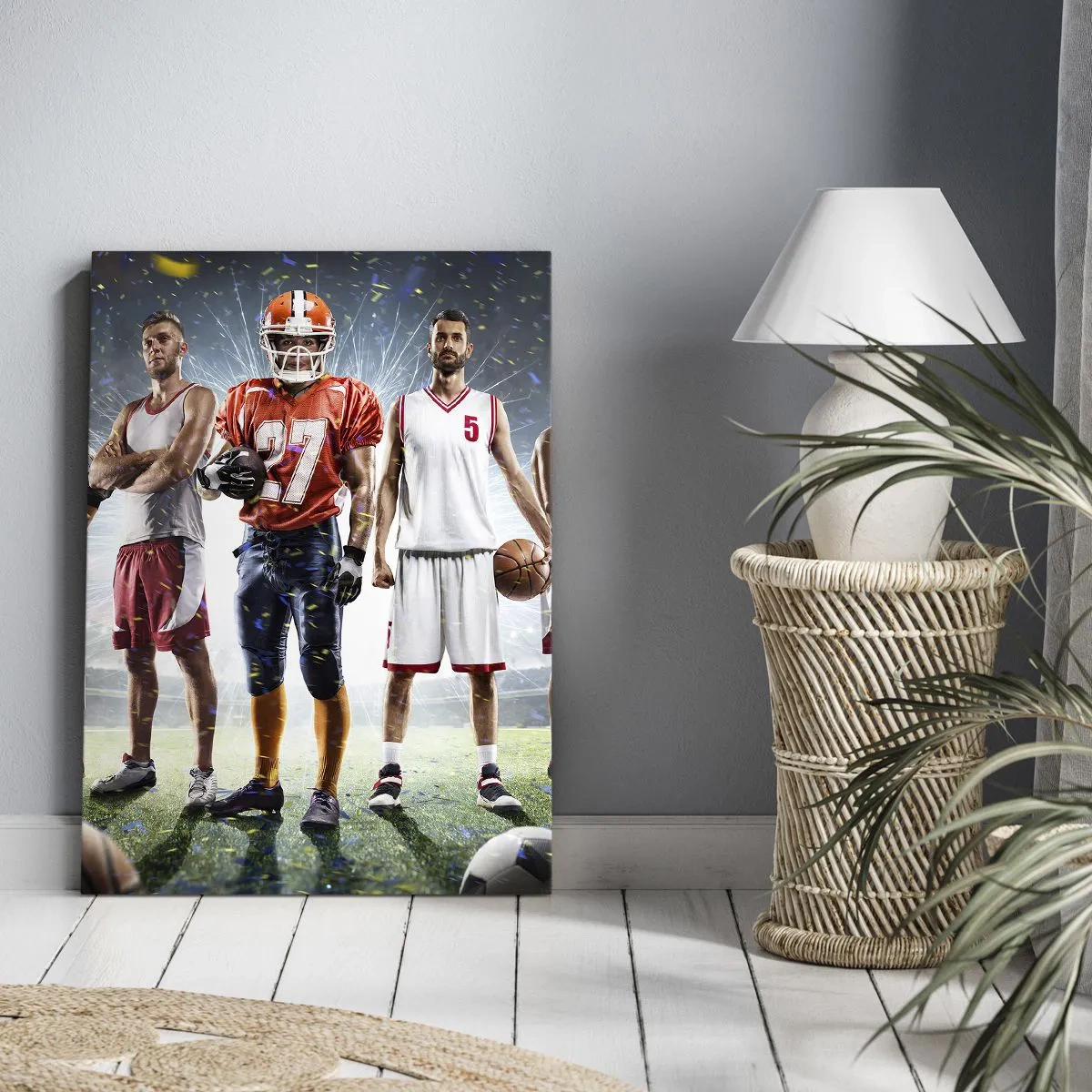 Impression sur toile - Image sur toile - Gladiateurs des champs - 65x120 cm