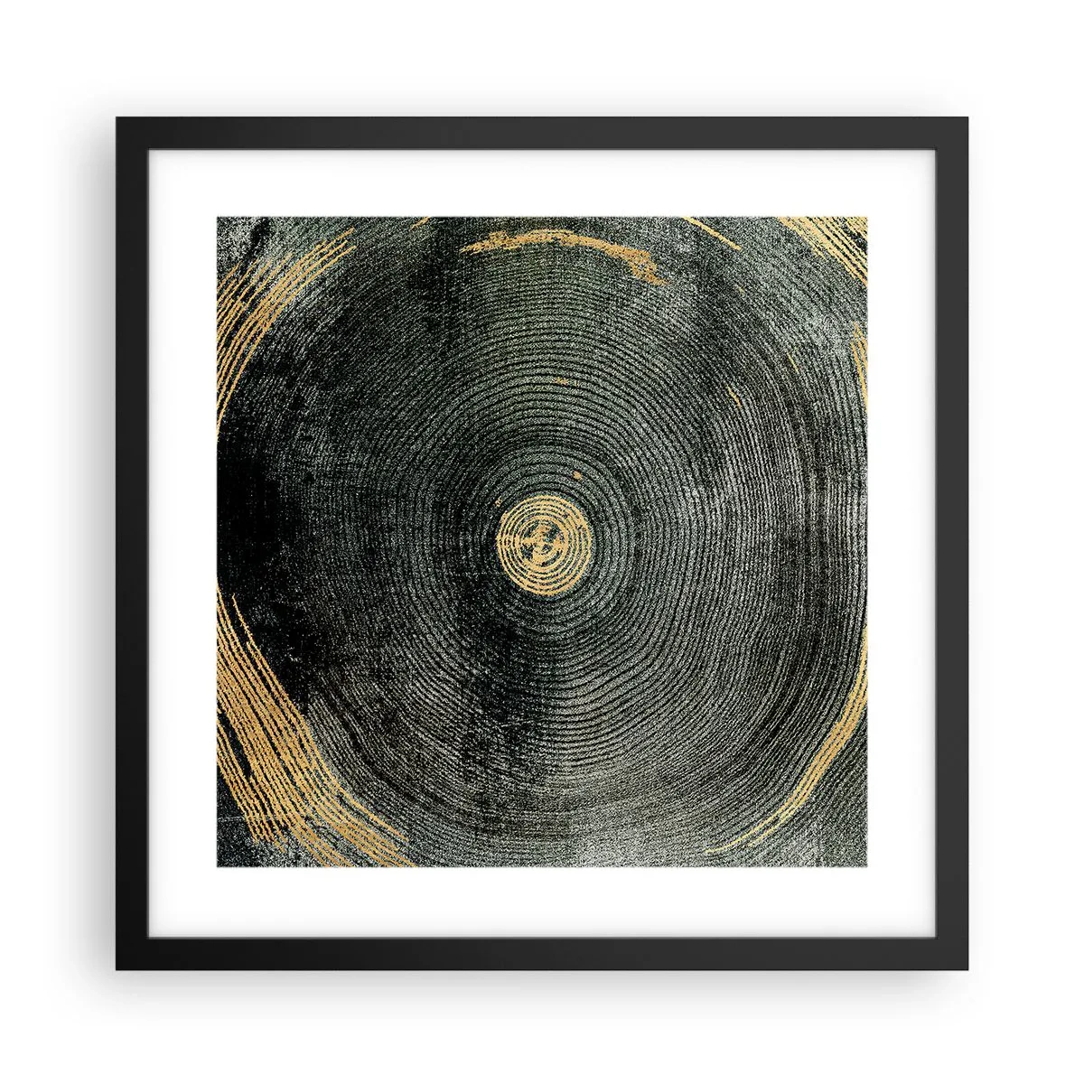 Affiche dans un cadre noir - Poster - Changement et persistance - 40x40 cm