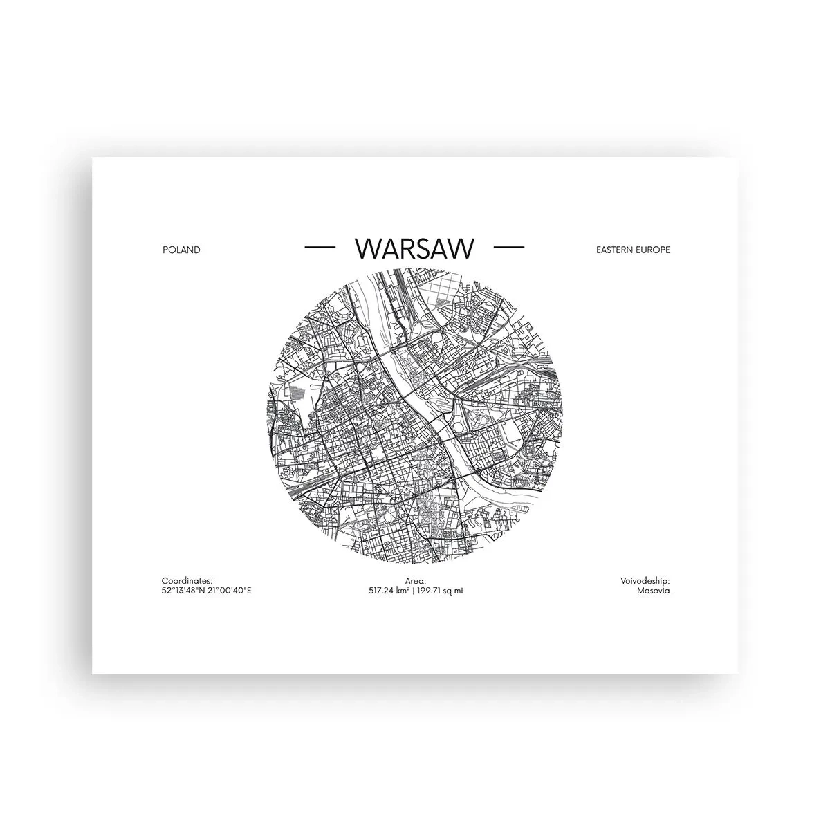 Affiche - Poster - Anatomie de Varsovie - 50x40 cm