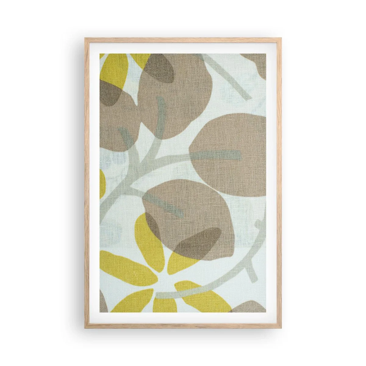 Affiche dans un chêne clair - Poster - Composition en plein soleil - 61x91 cm