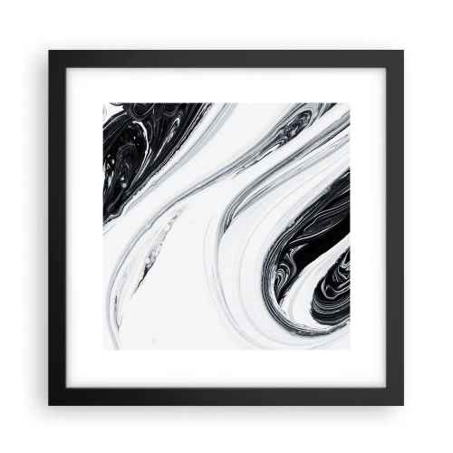 Affiche dans un cadre noir - Poster - Une combinaison d'opposés - 30x30 cm