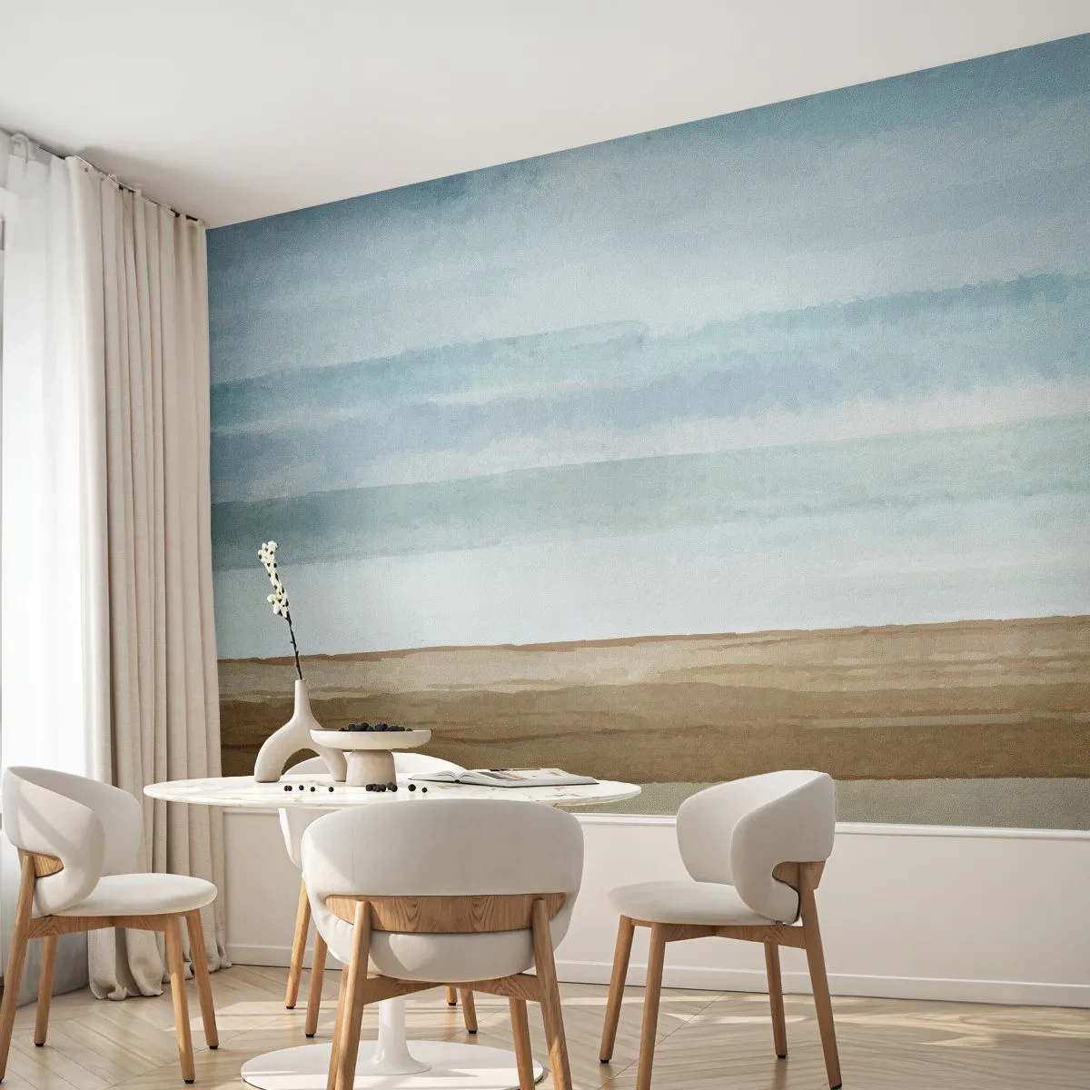 Papier Peint Photo Standard Eco - Réconfort - Abstraction, Côte, Plage - 450x315 cm